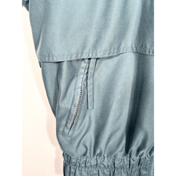 Vtg 90s MV Sport American Road Line Windbreaker Jacket Men Large Green Hooded - Picture 8 of 13